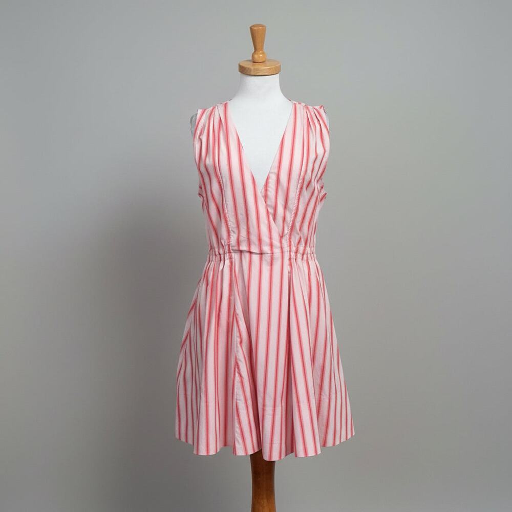 Derek Lam pink and red stripe dress, size 8